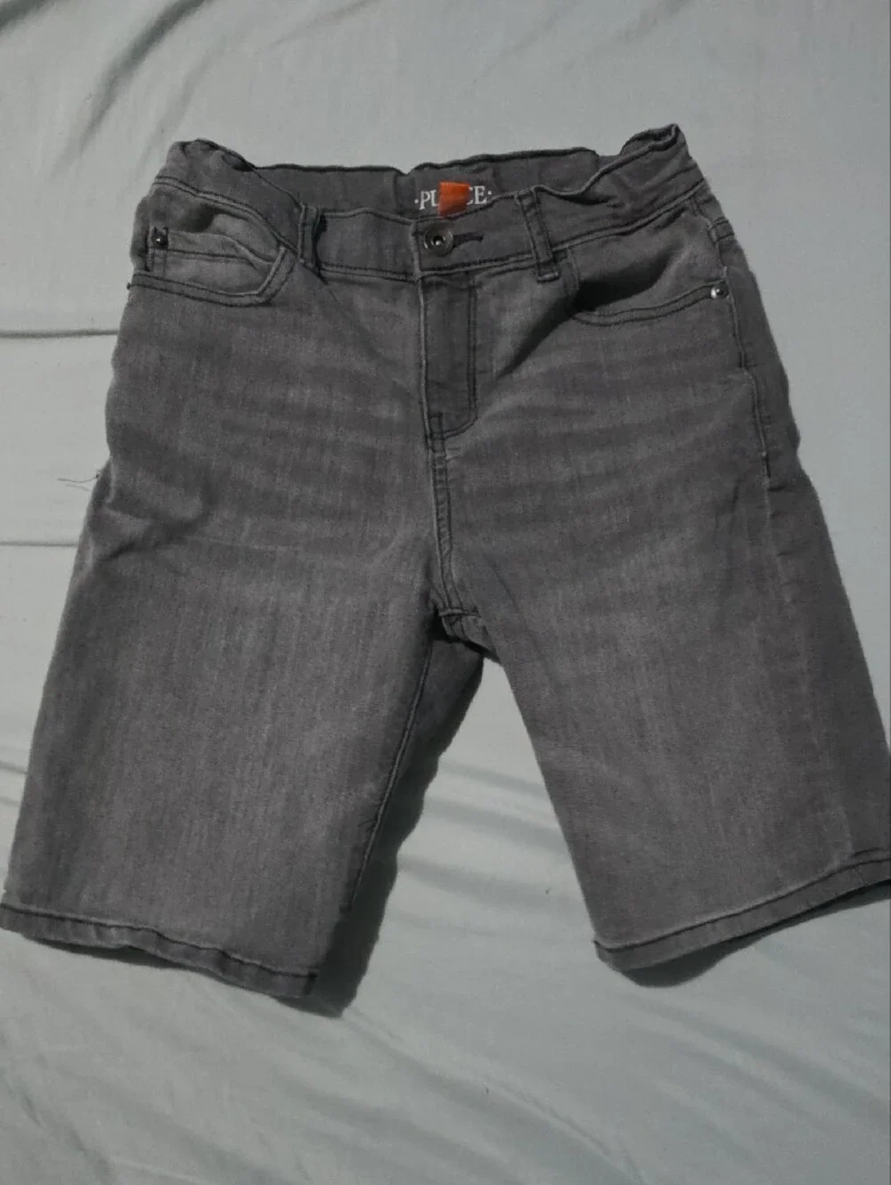 The Children's Place Kids Shorts Bundle in Black, Gray & Blue Size10